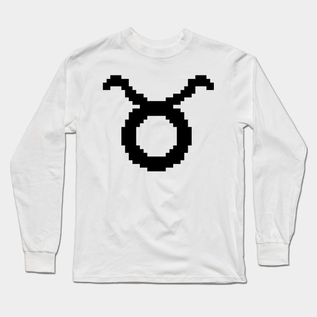 Taurus pixel Long Sleeve T-Shirt by ManicWax